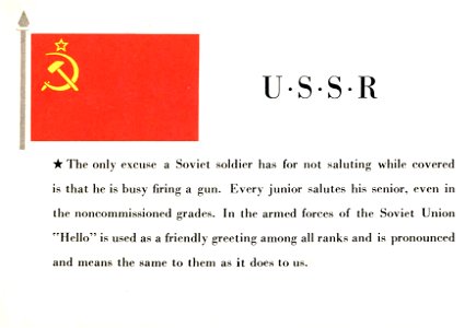 Pocket Guide of Uniform Insignia 1943 09 USSR SOVIET UNION United Nations rank insignia (Prepared by United States Army) Author uncredited No known copyright Archive.org. Free illustration for personal and commercial use.