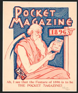 Pocket magazine 1896. Ah, I see that the feature of 1896 is to be the pocket magazine LCCN2015645371
