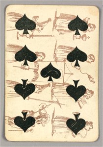 Playing Card, Nine of Spades, late 19th century (CH 18405363)