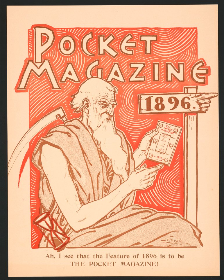 Pocket magazine 1896. Ah, I see that the feature of 1896 is to be the pocket magazine LCCN2015645370