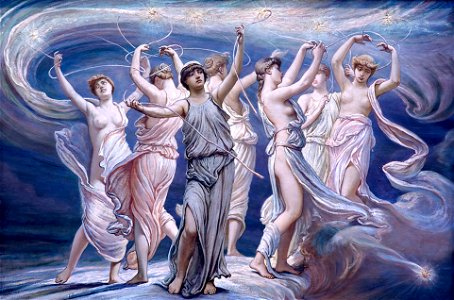 Pleiades by Elihu Vedder. Free illustration for personal and commercial use.