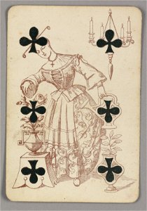 Playing Card, Six of Clubs, late 19th century (CH 18405319)