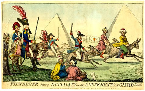 Plundered beating duplicity-or amusements at Cairo (BM 1868,0808.6799)