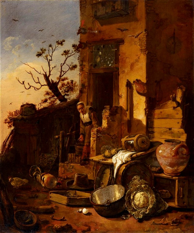 Egbert van der Poel - Yard of a Farmhouse
