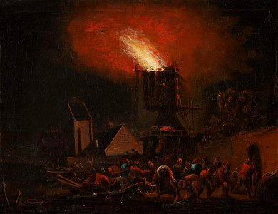 Egbert van der Poel - Nocturnal fire