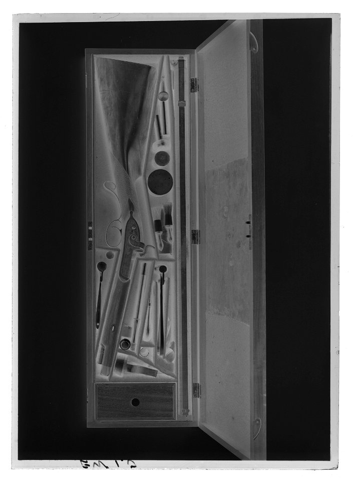 Plunderstock-laddstock-pipstock till studsare nr 3987, Charles Lancaster - Livrustkammaren - 61055-negative