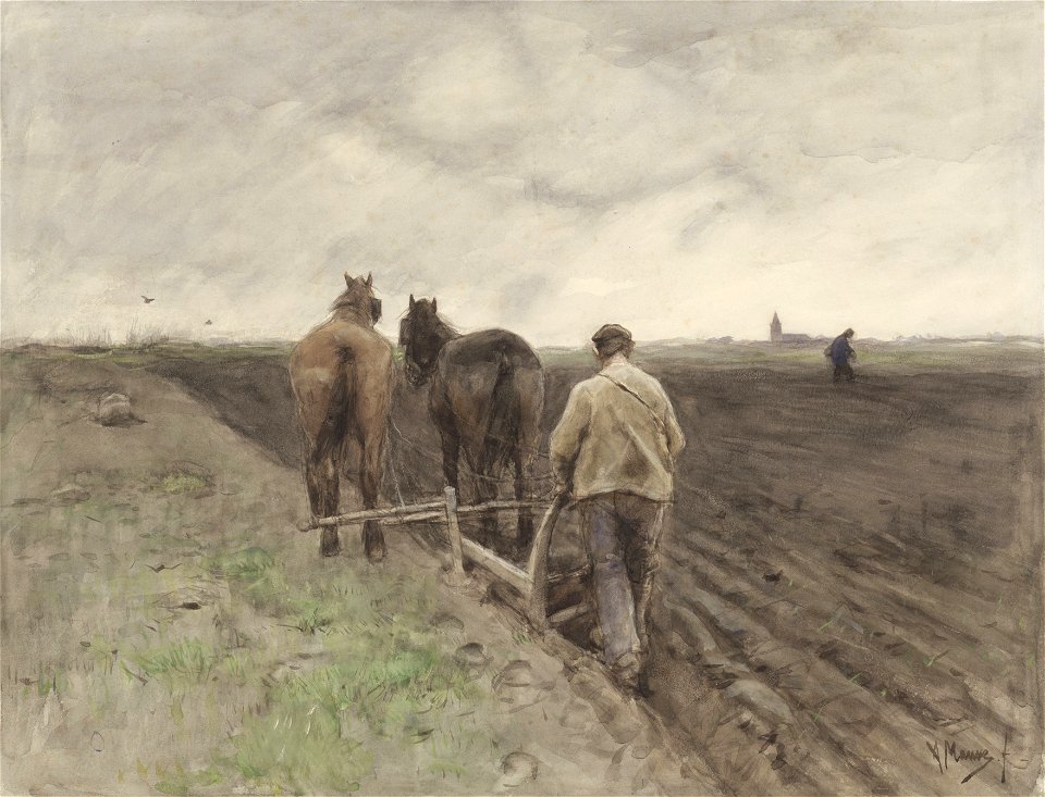Ploegende boer Rijksmuseum SK-A-2492