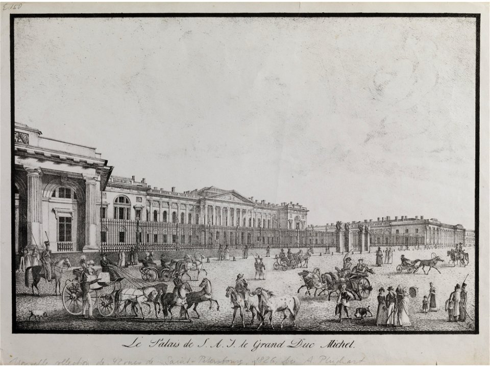 Plüschar Palast Pavlowitsch St Petersburg 1826