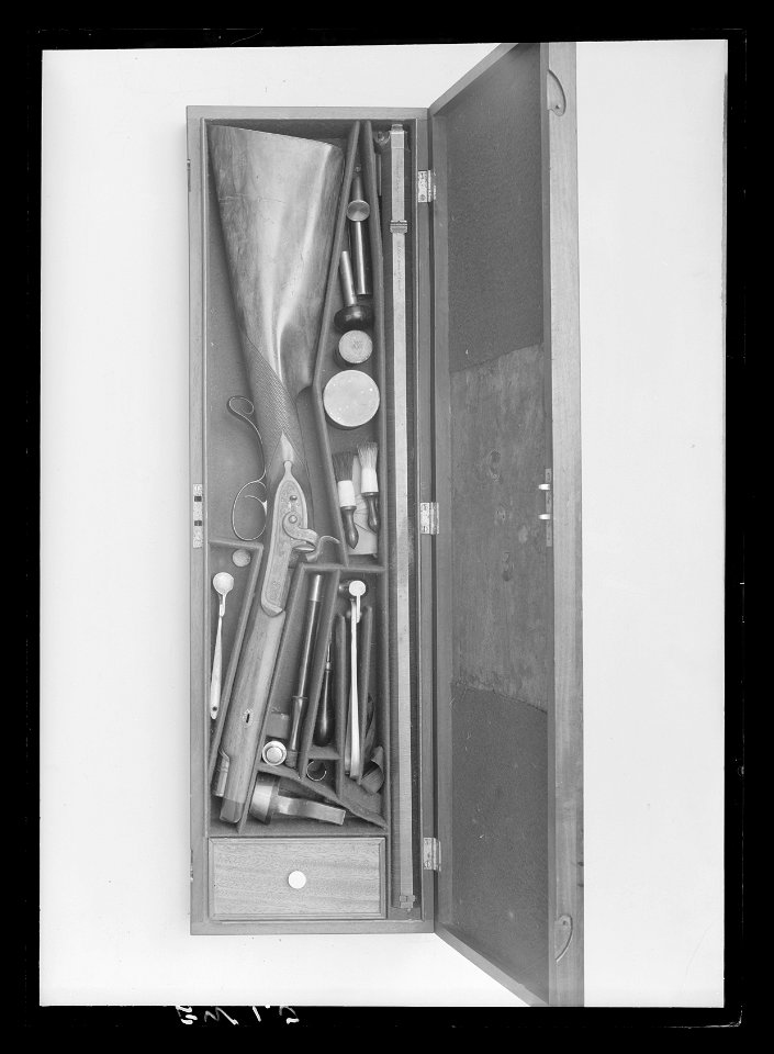 Plunderstock-laddstock-pipstock till studsare nr 3987, Charles Lancaster - Livrustkammaren - 61055