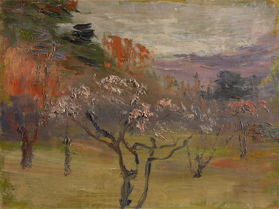 Plum Grove by Kuroda Seiki (Kuroda Kinenkan)