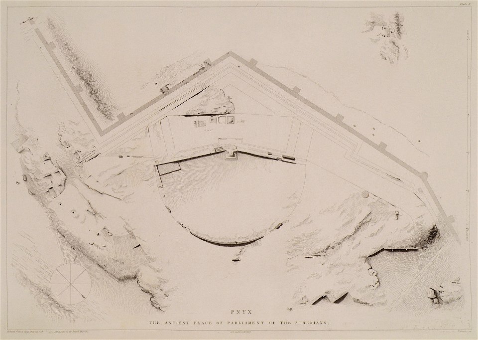 Pnyx The ancient place of Parliament of the Athenians - Cockerell Charles Robert & Kinnard William & Donaldson Thomas Leverton & Jenkins William & Railton William - 1830