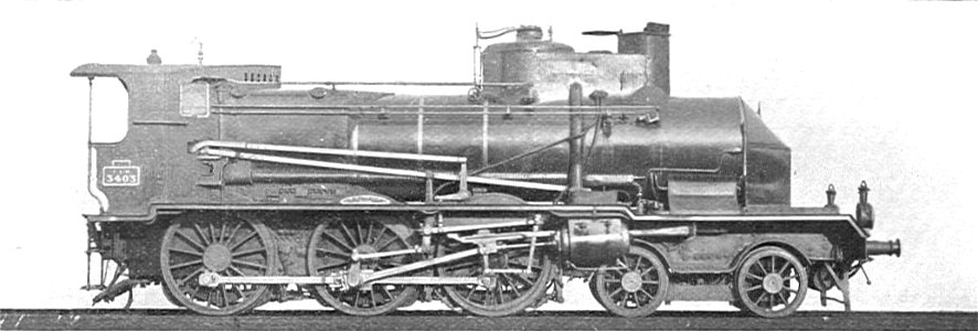 PLM Railway 4-6-0 locomotive, 3403 (Howden, Boys' Book of Locomotives, 1907)