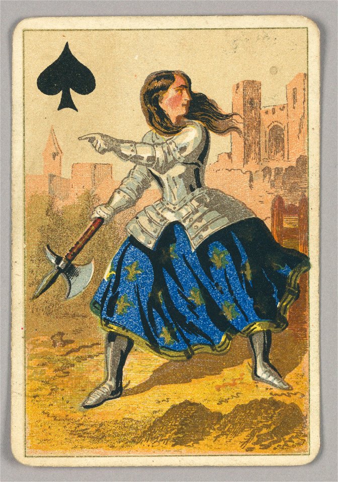 Playing Card, Queen of Spades, late 19th century (CH 18405331)