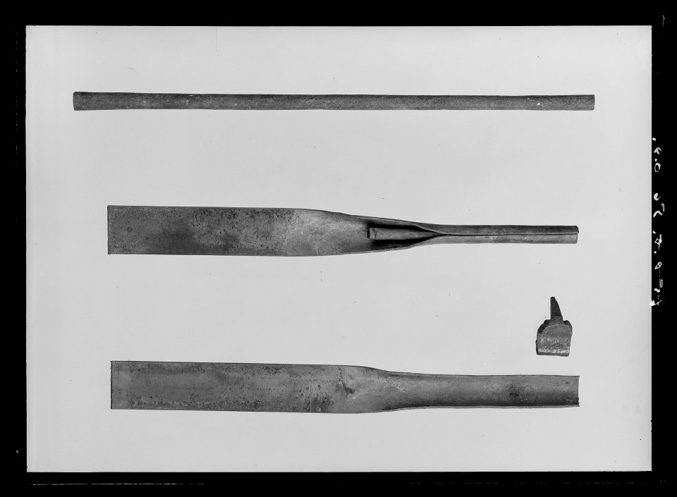 Plåt, ämne till bösspipa, tillverkat av Josef Lindberg, Hultabron, Hok - Livrustkammaren - 18115