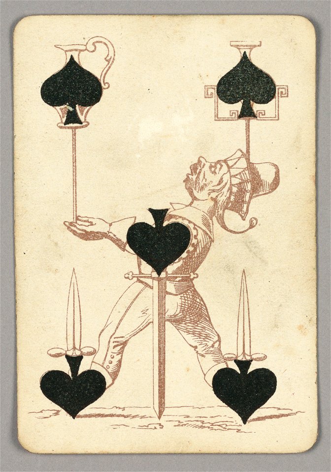 Playing Card, Five of Spades, late 19th century (CH 18405349)