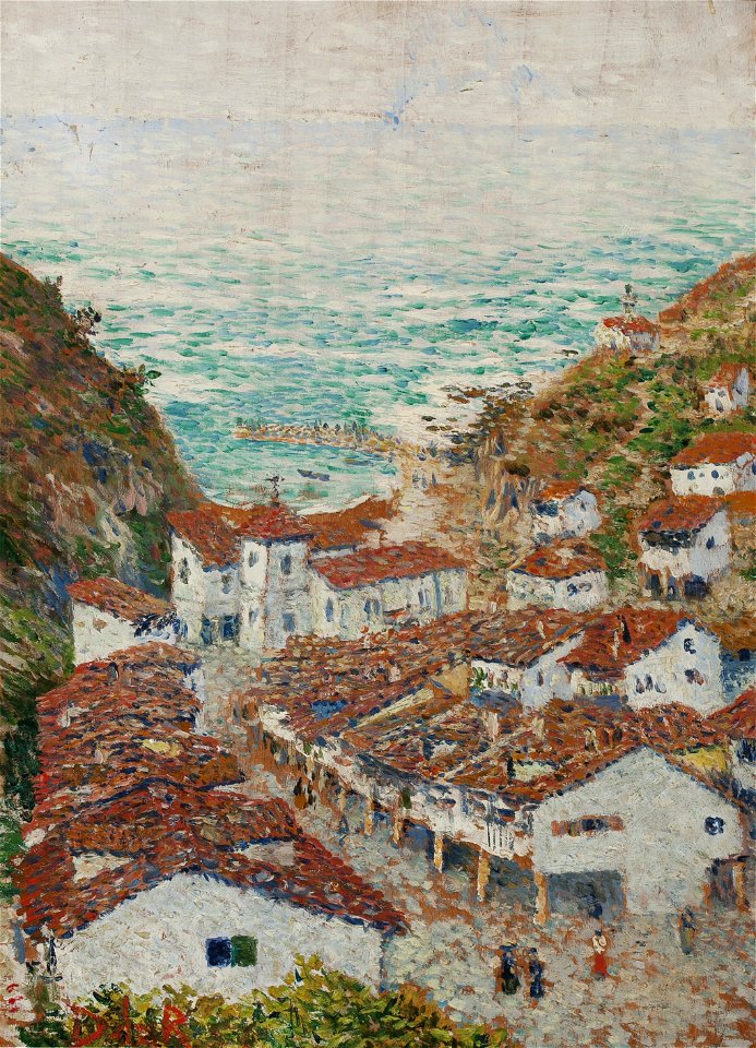 Poble de la costa cantàbrica (Cudillero), 1892. Museu Cau Ferrat, Sitges