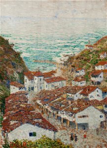 Poble de la costa cantàbrica (Cudillero), 1892. Museu Cau Ferrat, Sitges