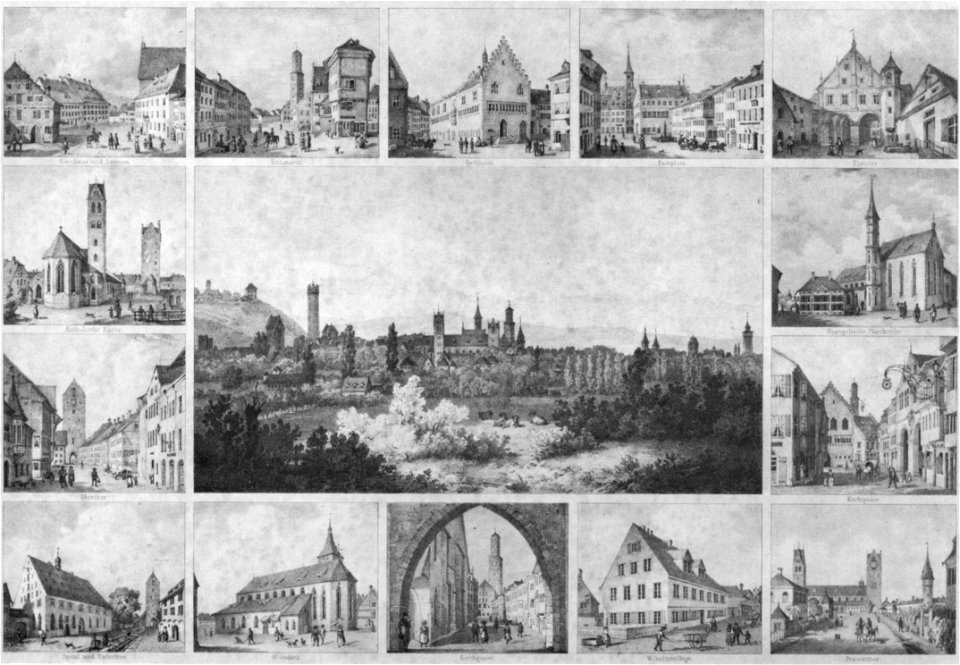 Podesta nach Lang Ravensburg Sammelbild um 1860