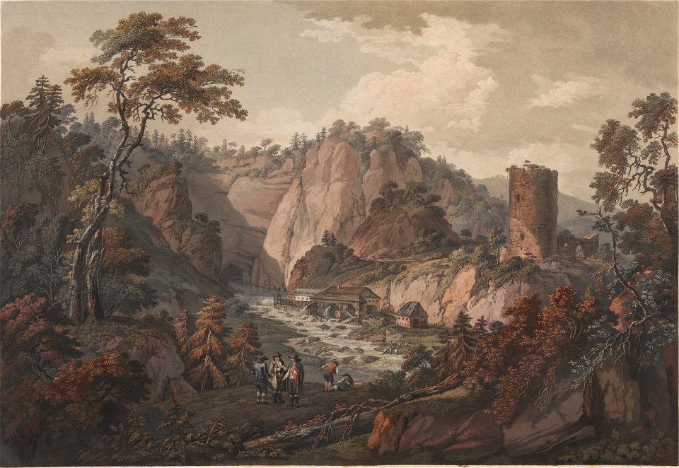 Pogled na izvir Unice 1820