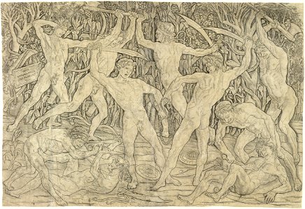 Antonio del Pollaiolo - Battle of the Nudes - Google Art Project