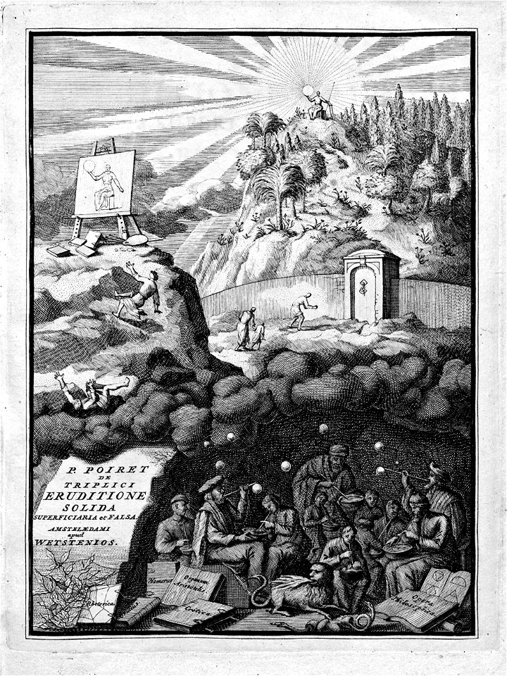 Poiret De eruditione triplici solida Kupfertitel