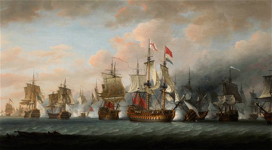 Nicholas Pocock - Admiral Rodney's flagship H.M.S. Formidable, 1872