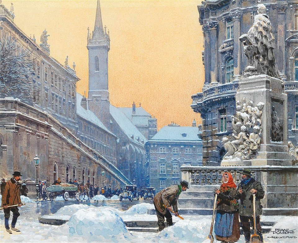 Poledne – Albertina and Augustinian Church, Vienna