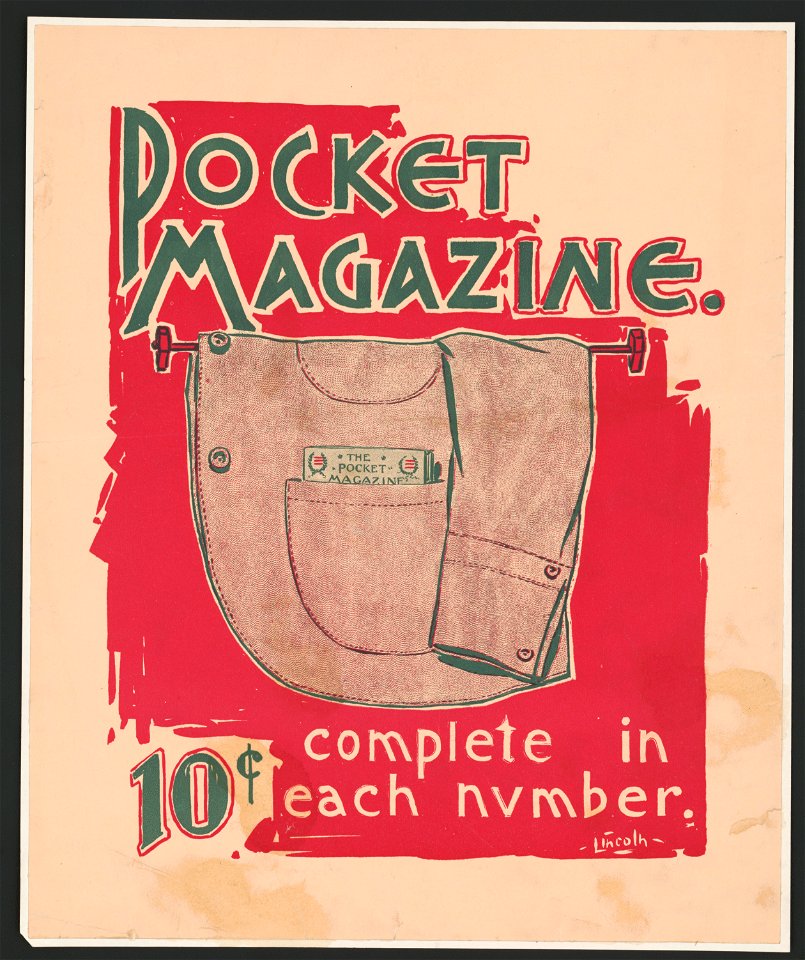 Pocket magazine, 10 cents complete in each number LCCN2015645369