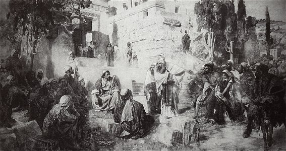 Christ and the woman taken in adultery Study 1885 polenovo