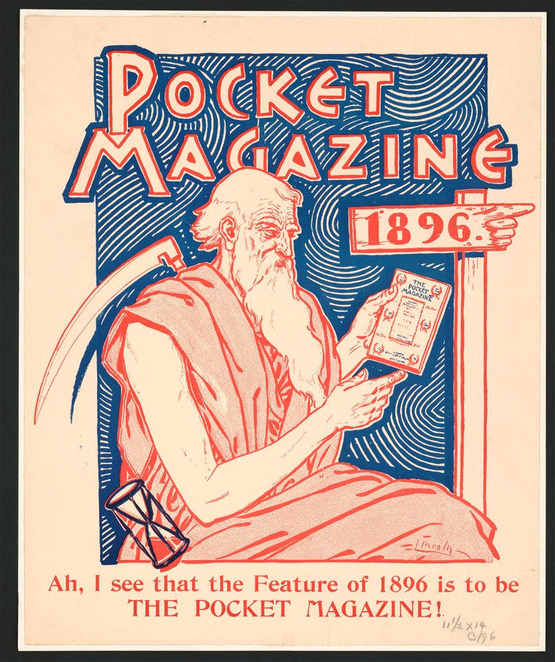 Pocket magazine 1896. Ah, I see that the feature of 1896 is to be the pocket magazine LCCN2015645371