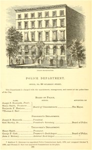 Police Department Headquarters, New York City, Valentine's Manual