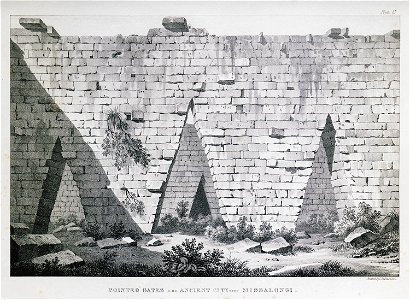 Pointed gates in an ancient city near Missalonghi - Dodwell Edward - 1834