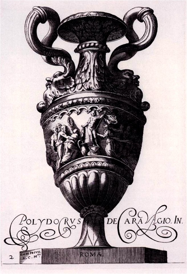 Polidoro Da Caravaggio - Design for a Vase - WGA18021