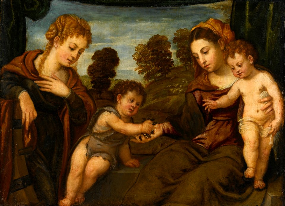 Polidoro de Renzi Madonna and Child with Saint Catherine and the Infant Saint John the Baptist