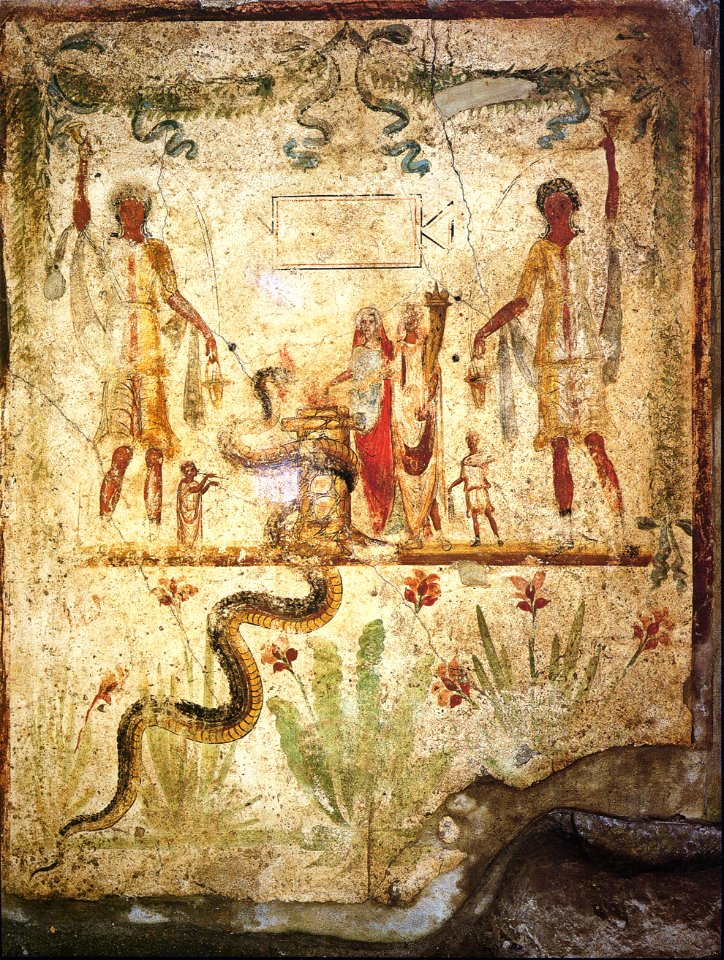Pompei - House of Iulius Polybius - Lararium