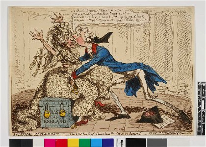 Political-ravishment, or the old lady of Threadneedle-street in danger! (BM 1868,0808.6633 1)
