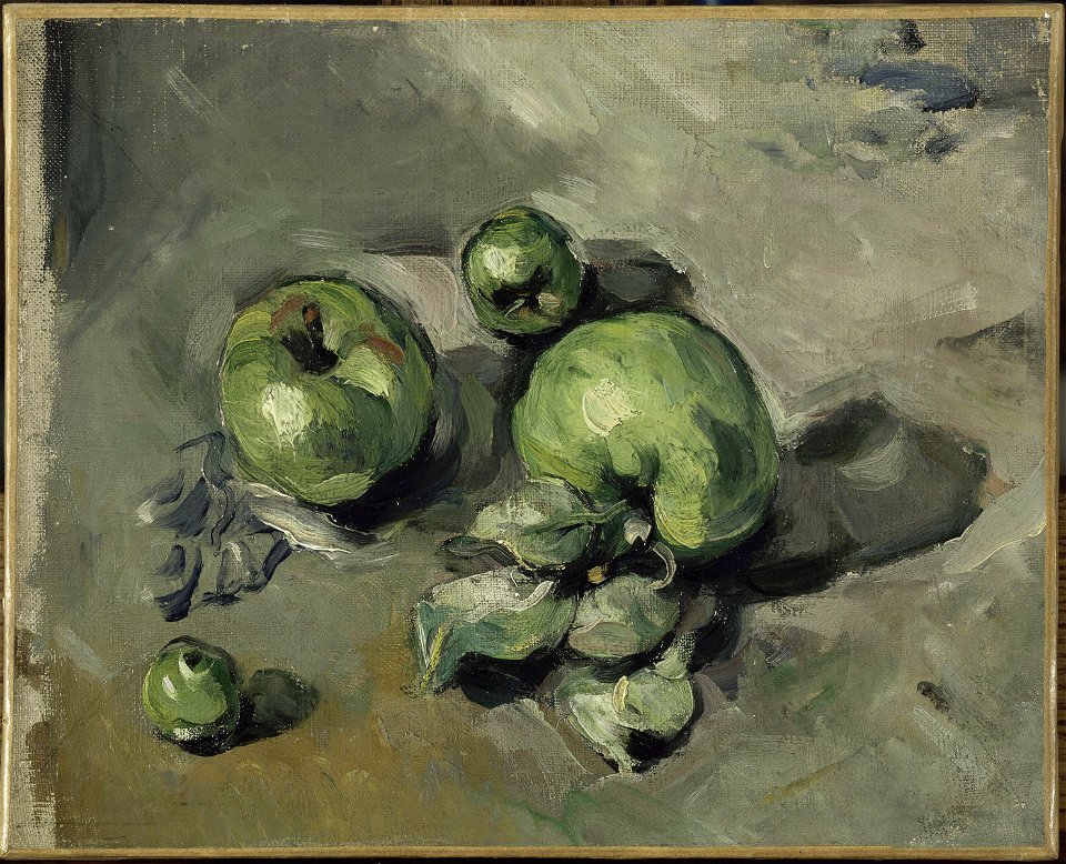Pommes vertes, par Paul Cézanne, FWN 715
