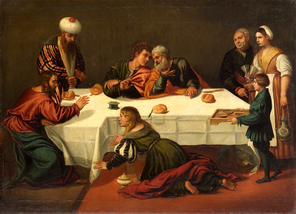 Polidoro Lanzani - Salbung Christi in Bethanien - GG 51 - Kunsthistorisches Museum