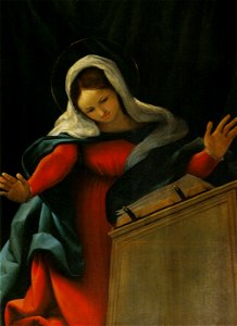 Polittico di Ponteranica, vergine annunciata