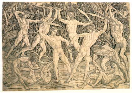Antonio Pollaiuolo - Battle of the Nudes - Google Art Project (CAH0xbSFiSpKkg)