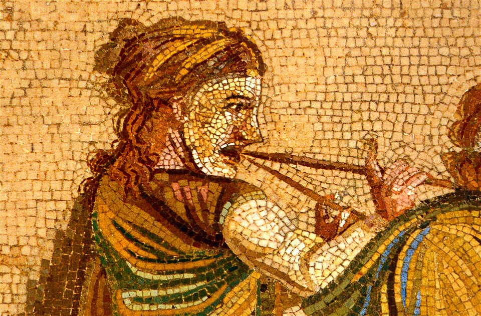 Pompeii - Villa del Cicerone - Street Musicians Detail 2 - MAN