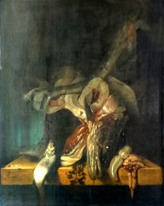 Poissons morts dans un panier, sur une tablette de pierre - Jacob Gillig - Musée du Louvre - RF3720