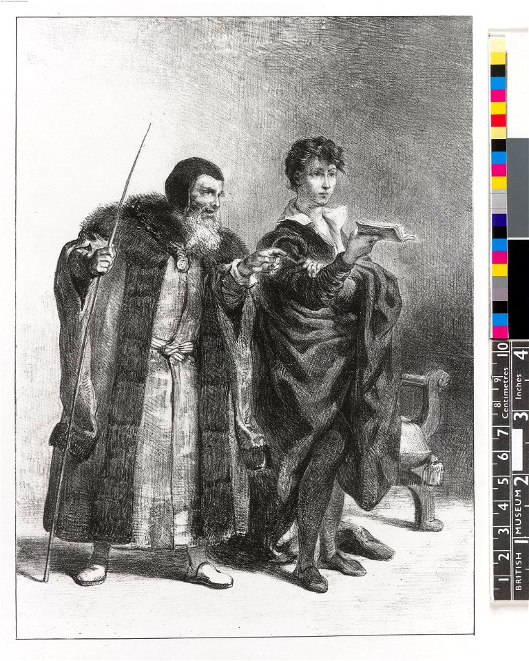 Polonius et Hamlet (Act.II Sc.II) (BM 1911,0412.168 1)