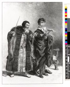 Polonius et Hamlet (Act.II Sc.II) (BM 1911,0412.168 1)