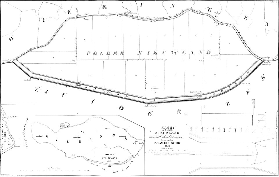 Polder Nieuwland Wieringen 1849