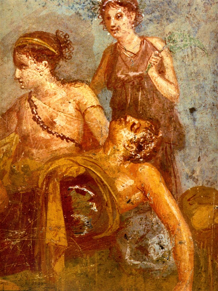 Pompeii - Casa dei Casti Amanti - Banquet Detail 2
