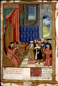 Policraticon de Jean de Salisbury - BSG Ms1145 f3r (Jean de Salisbury enseignant)