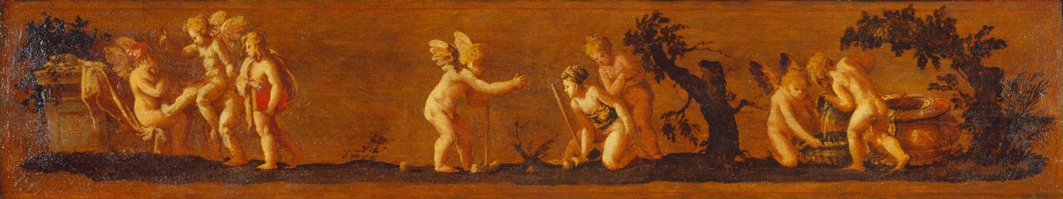 Polidoro da Caravaggio (c. 1495-1543) - Putti with Mallets and Balls - RCIN 402874 - Royal Collection