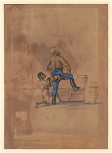 Polishing the General's britches, Major Ed Mueller, Murfreesboro, Tennessee LCCN2017646967