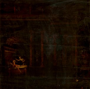 Polidoro da Caravaggio (c. 1495-1543) - Psyche Discovers Cupid - RCIN 405699 - Royal Collection